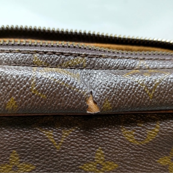 AUTHENTIC Louis Vuitton LV Shoulder Bag M40264 Marceau Brown Monogram Bag - Picture 11 of 12